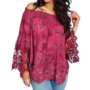 Indigo Thread Peasant top XL